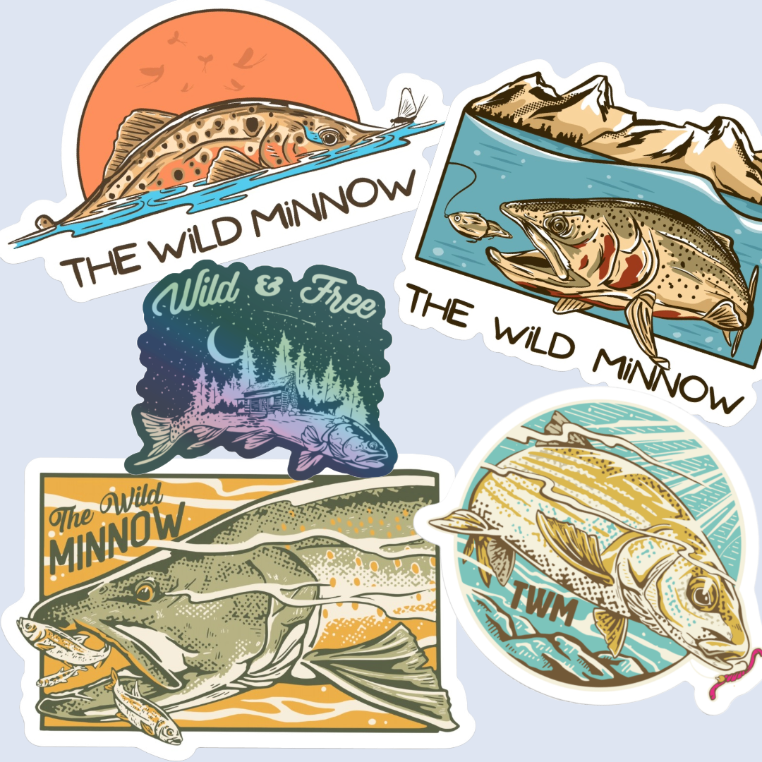 Wild Minnow Sticker  5- Pack